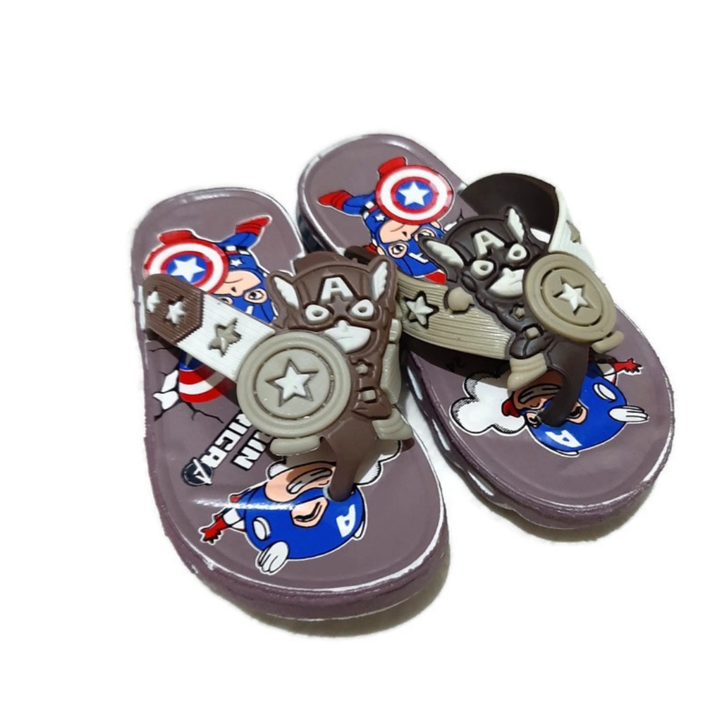 Sandal Anak Laki Laki Karakter Captain America