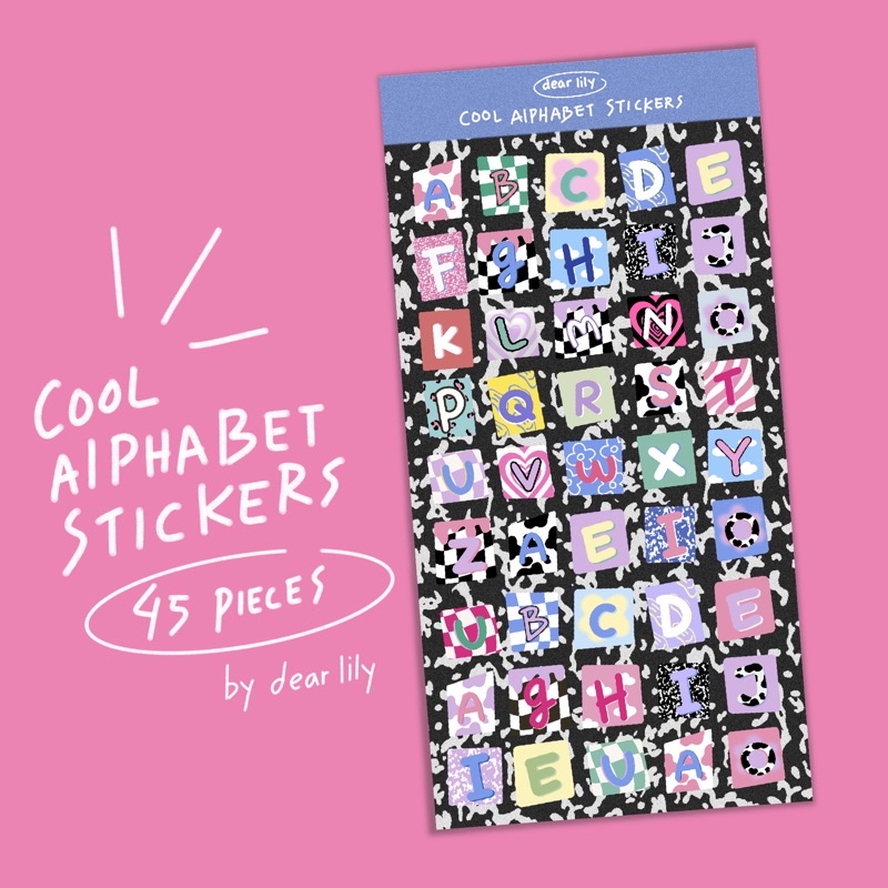 

Dear Lily Ransom Note Sticker - Stiker Alfabet A-Z Aestetik - Stiker Dekorasi Binder - Stiker Ransom Letter - Stiker motif aesthetic - Korean Deco sticker - Stiker Dekorasi binder polaroid - Stiker Set 26 Alfabet - Stiker Nama