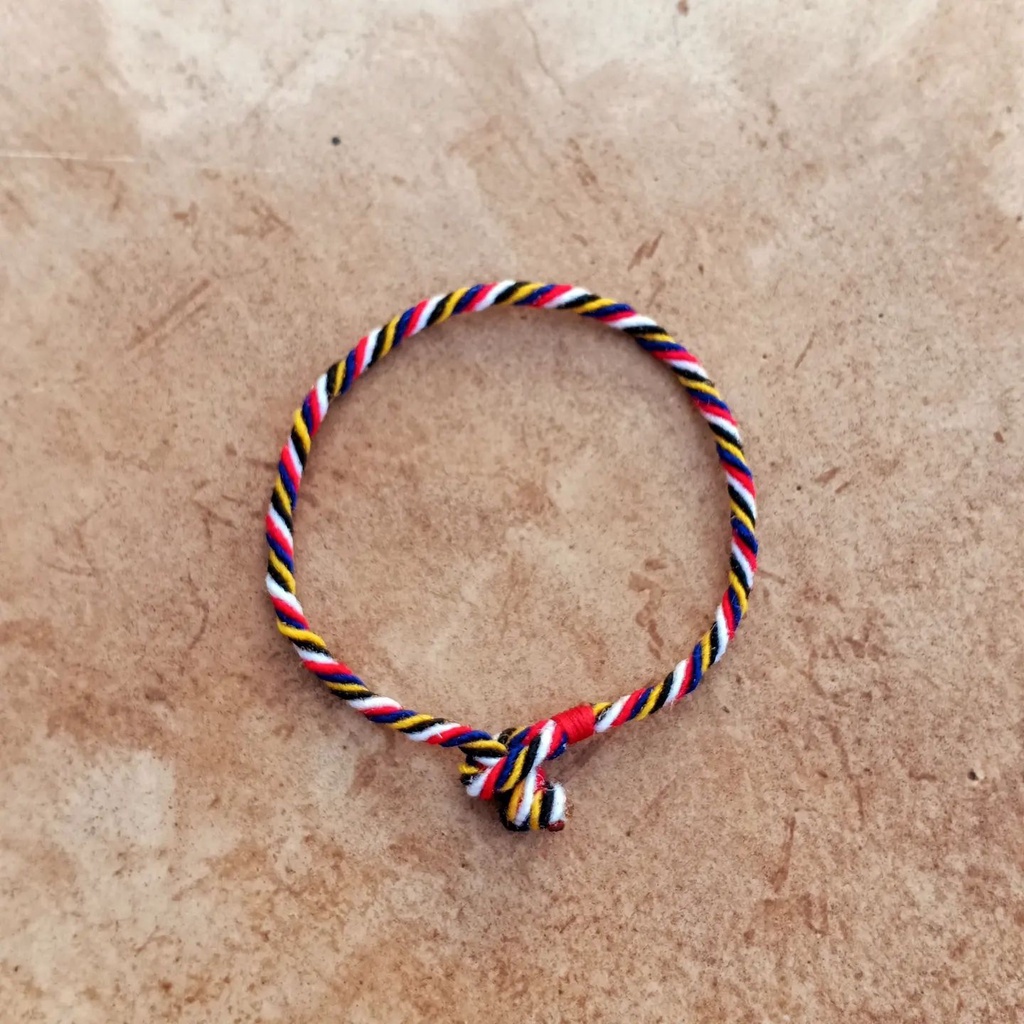 Gelang Pancadatu Kancing Knot / Gelang Panca Datu Bali / Gelang Lima Warna / gelang Ori Khas Bali / Gelang Pasupati Bali / Craftdewata