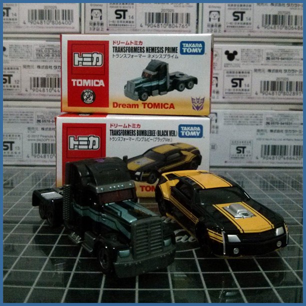 Tomica Dream Set Transformers Optimus Nemesis Prime Bumblebee Black