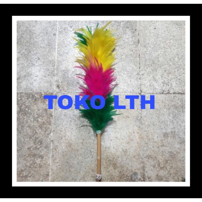 KEMOCENG BULU AYAM WARNA PEMBERSIH DEBU