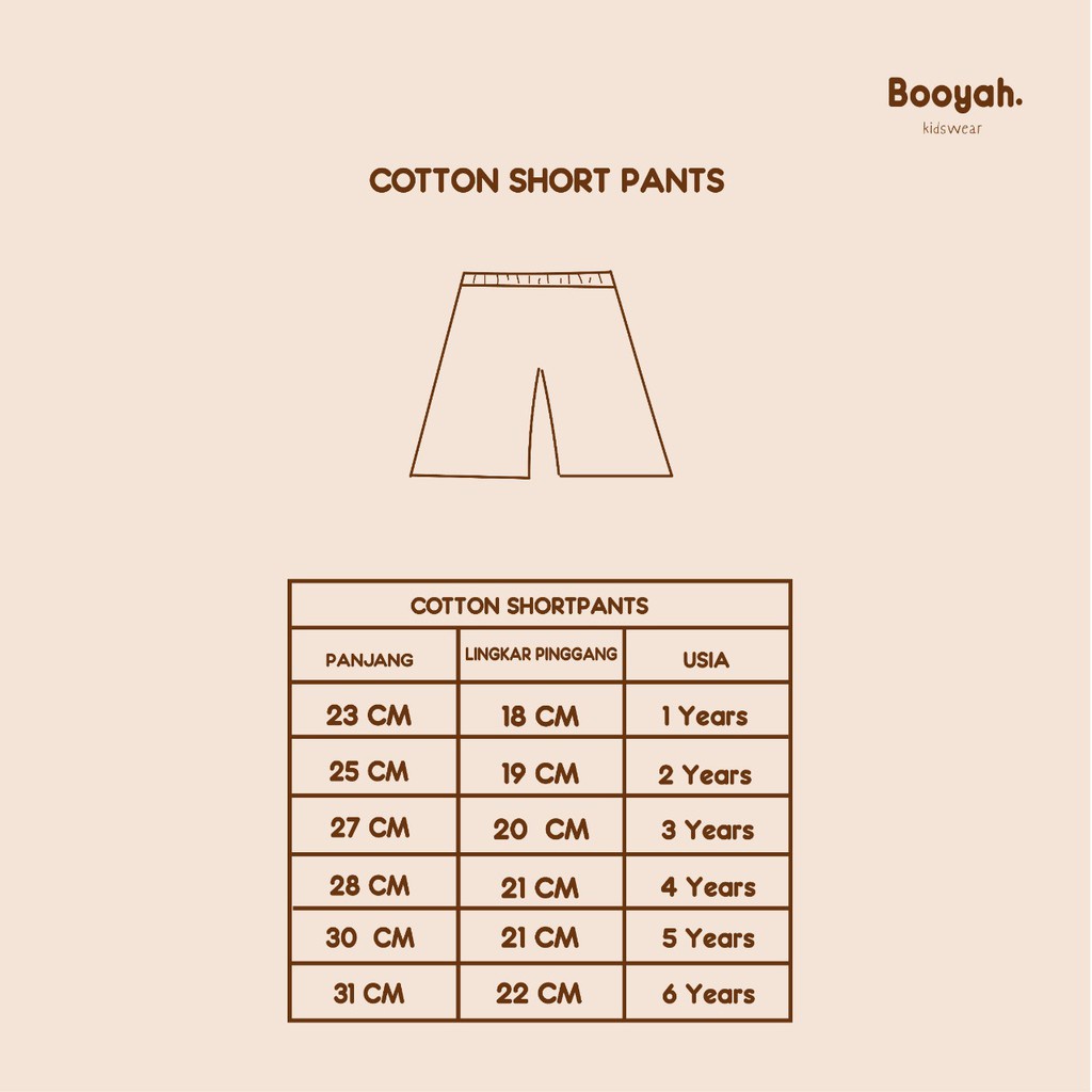 Booyah Baby &amp; Kids Celana Anak - Cotton Short Pants (1-6 Tahun) Celana Kasual Anak Casual Short Pants | Part 2