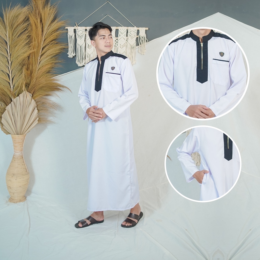 AL-MAHDI / JUBAH pria dewasa Dan remaja terlaris Lengan panjang /gamis pria S M L XL XXL XXXL JUMBO/koko pria