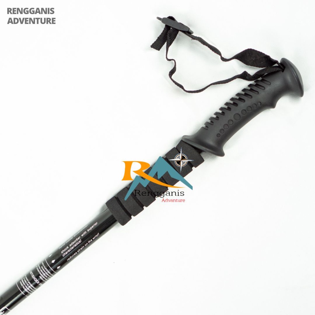 Trekking Pole HAOYANG ANTI SHOCK T-HANDLE Tracking Pole Bengkok Tongkat Hiking Outdoor