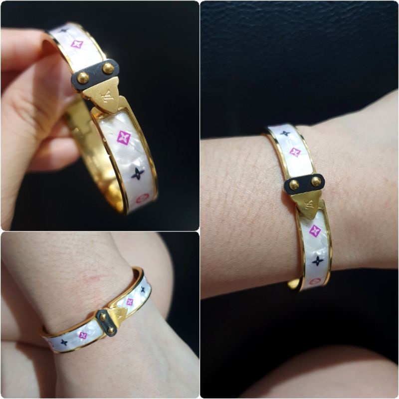 Gelang Titanium asli Premium Quality Motif eLv Anti karat anti alergi Stainless steel Premium Quality 992