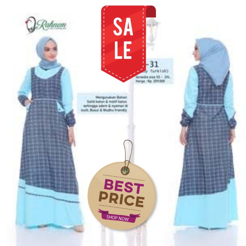 GAMIS CANTIK ANGGUN, BRANDED, BAHAN NYAMAN, CUCI GUDANG