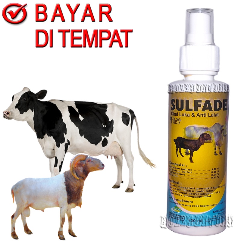 SULFADEX SPRAY OBAT KORENG SAPI KAMBING GUDIX JAMUR EKSIM