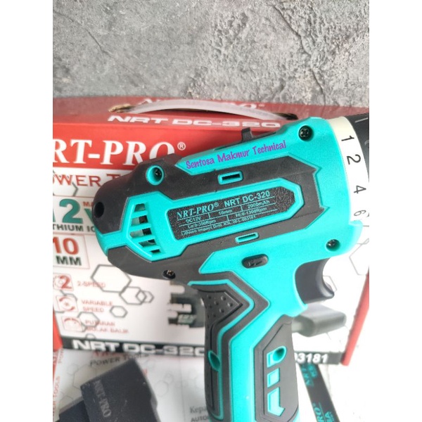 NRT PRO DC 320 12V Bor Cordless Baterai Cas 10 MM 12 V DC320