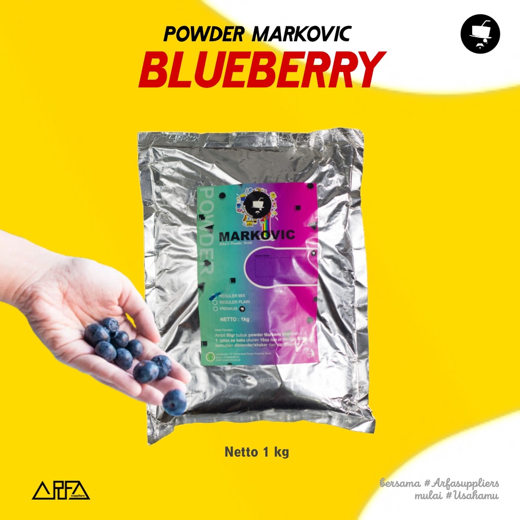 

Powder Bubuk Minuman Blueberry Markovic Mix 1 kg
