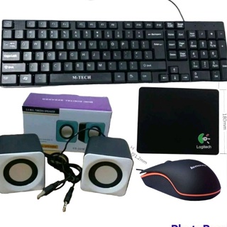 keyboard  mouse gaming bonus speaker aktif paket keyboard dan mouse votre komik paket murah
