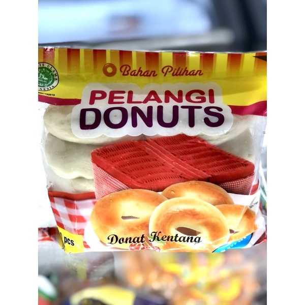 

Pelangi Donat Kentang / Donut Kentang Ubi Ungu Besar Pelangi isi 10