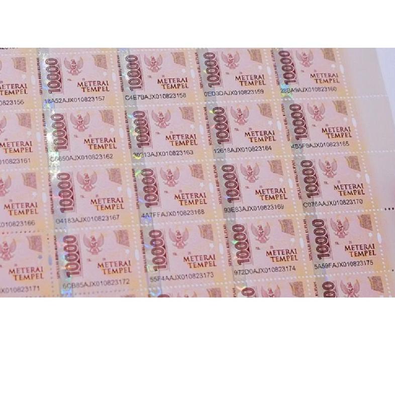 

ㅜ Materai Tempel 10000 / Meterai 10.000 / 10rb / 10ribu/ 10k デ