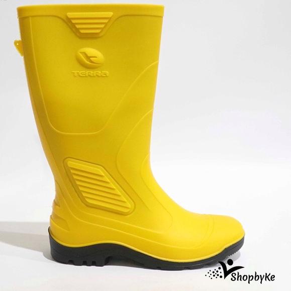 Terlaris Sepatu Boots Karet merk AP Terra ECO 3 SERIES Warna Hijau, Orange, Kuning, Hitam Size 38-43