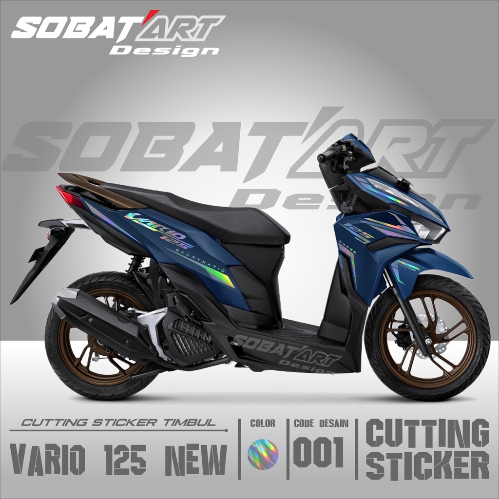 SB STICKER Cutting Stiker Vario 125 2023 - Aksesoris Motor Stiker All New Vario Scotlite Cutting Hol