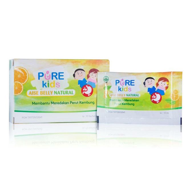 Pure Kids Aise Belly Natural Sachet 10Ml Obat Kembung Kolik Bayi