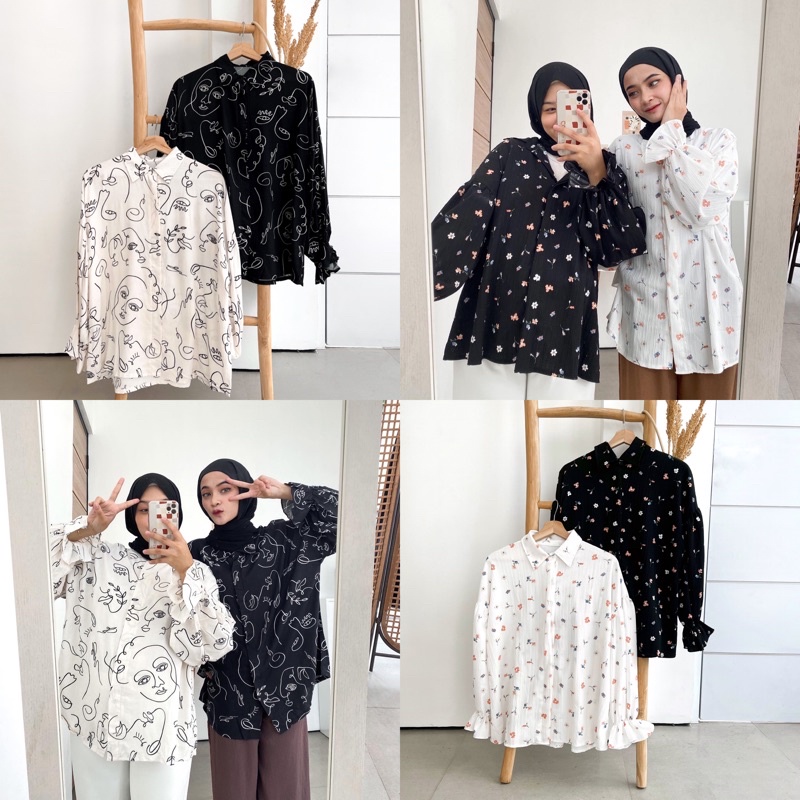 DELONIX | Kemeja oversize monochrome