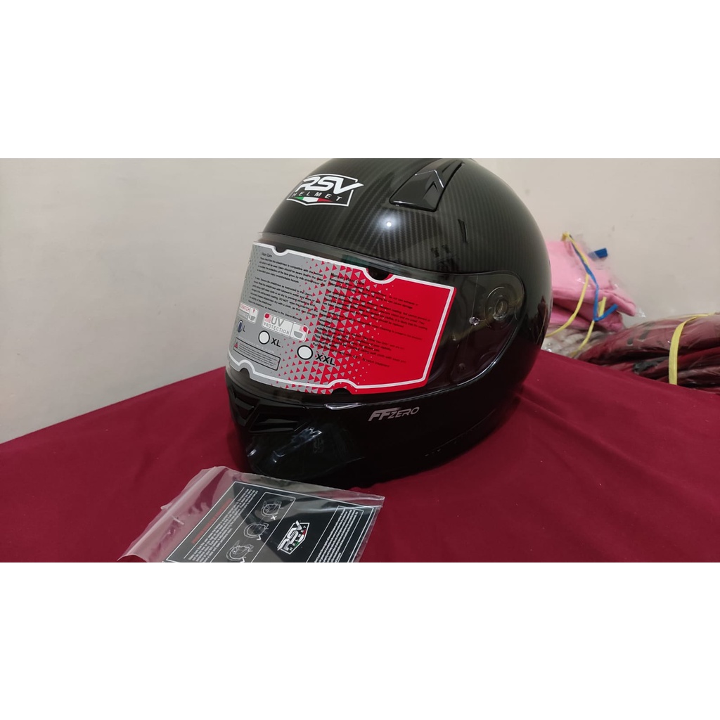 Helm RSV FFZERO Carbon Glossy Fullface Murah Ukuran L