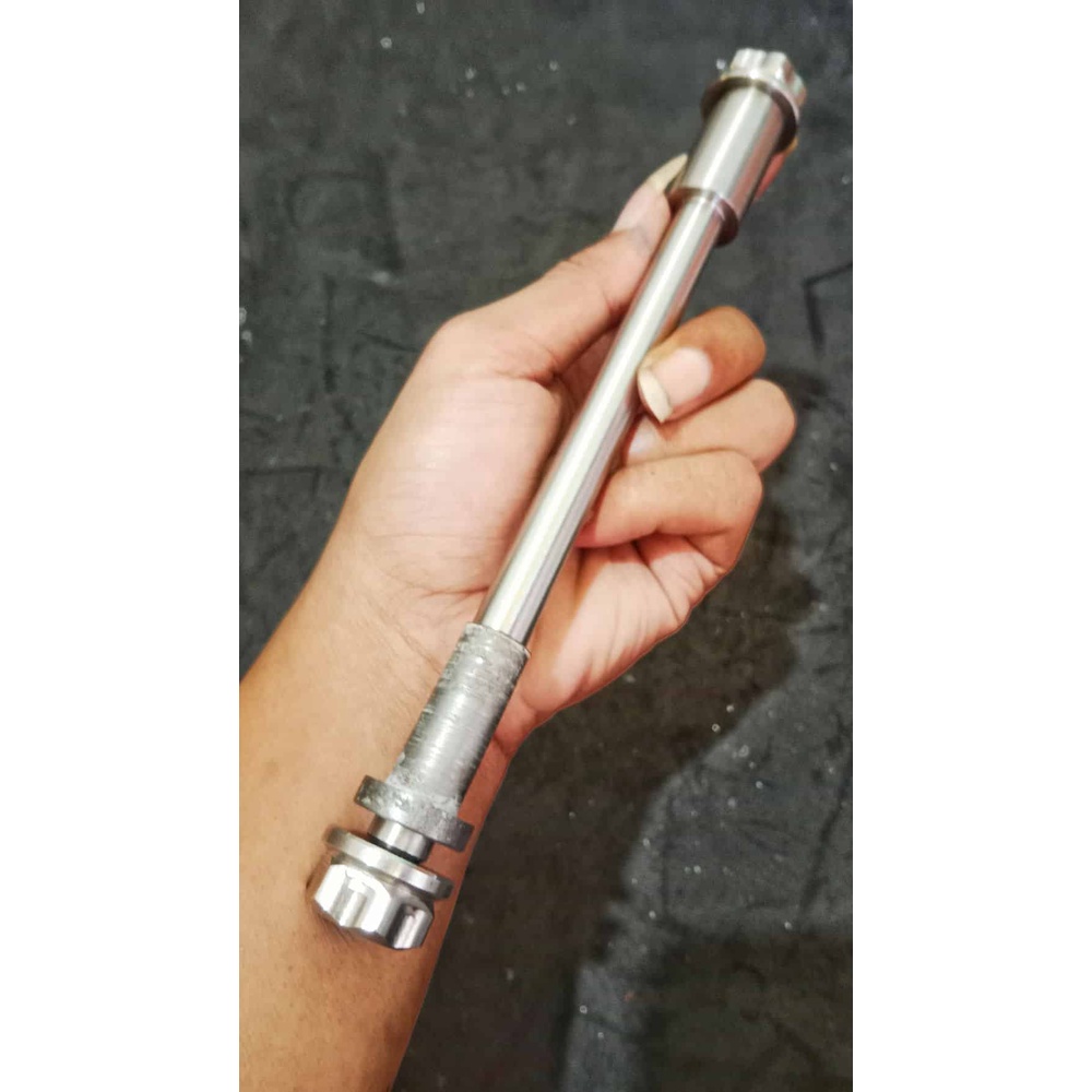 AS RODA DEPAN STAINLESS SHOCK NINJA (MODEL KUNCIAN SHOCK NEW)AS 15 PNP NINJA R RR SCORPIO PIXCION ya