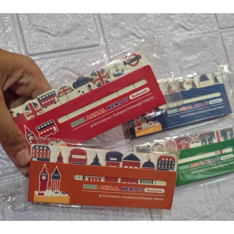 

STICKY NOTES PEMBATAS BUKU MOTIF LONDON INGGRIS MEMO UNIK