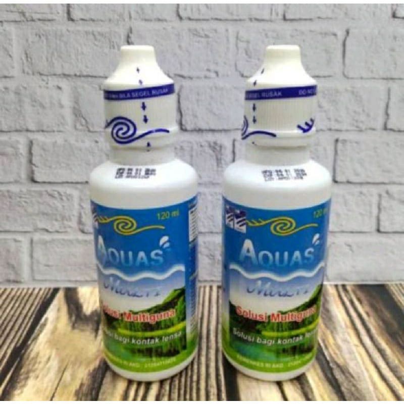 ( JB99 ) Cairan / Air Pembersih softlens Aquas 60ml