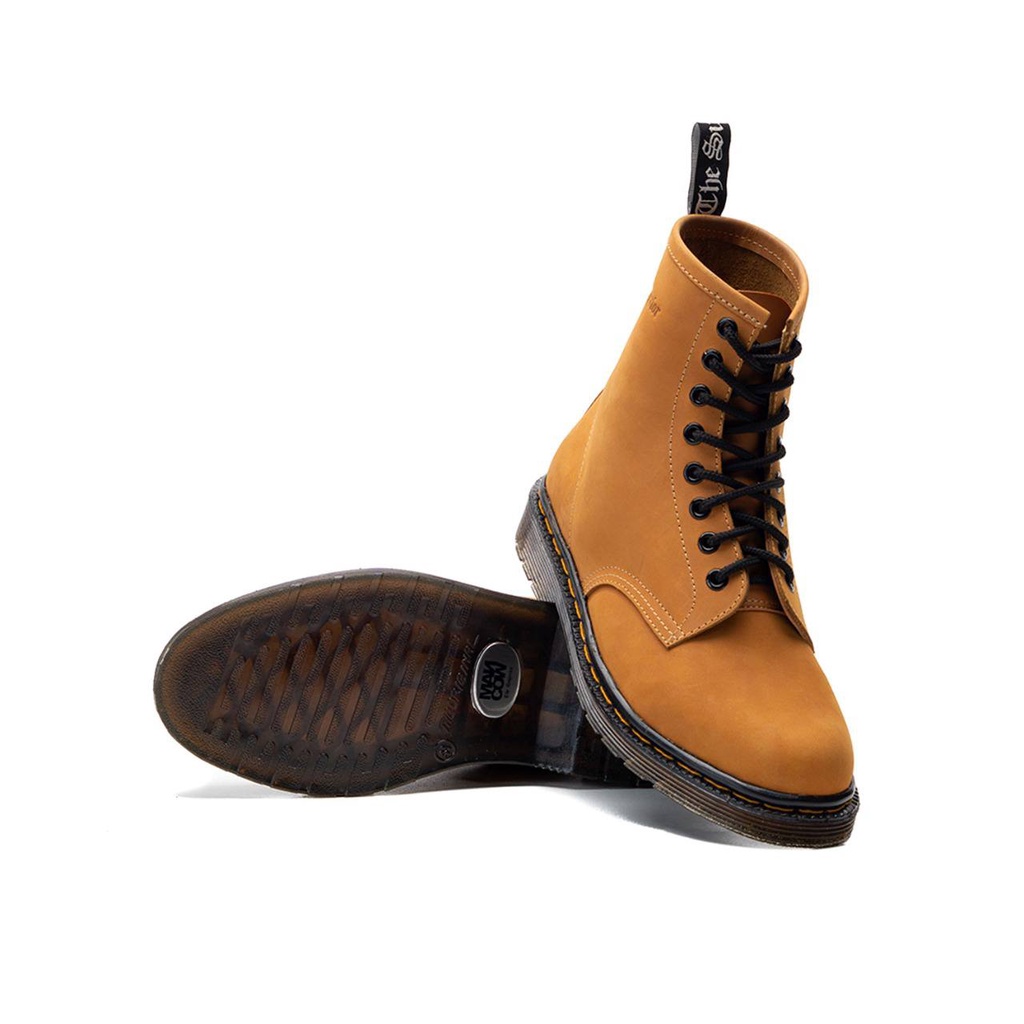 Mancow High Boots Crazy Horse Tan Sepatu Formal Pria Wanita Original Kulit Asli