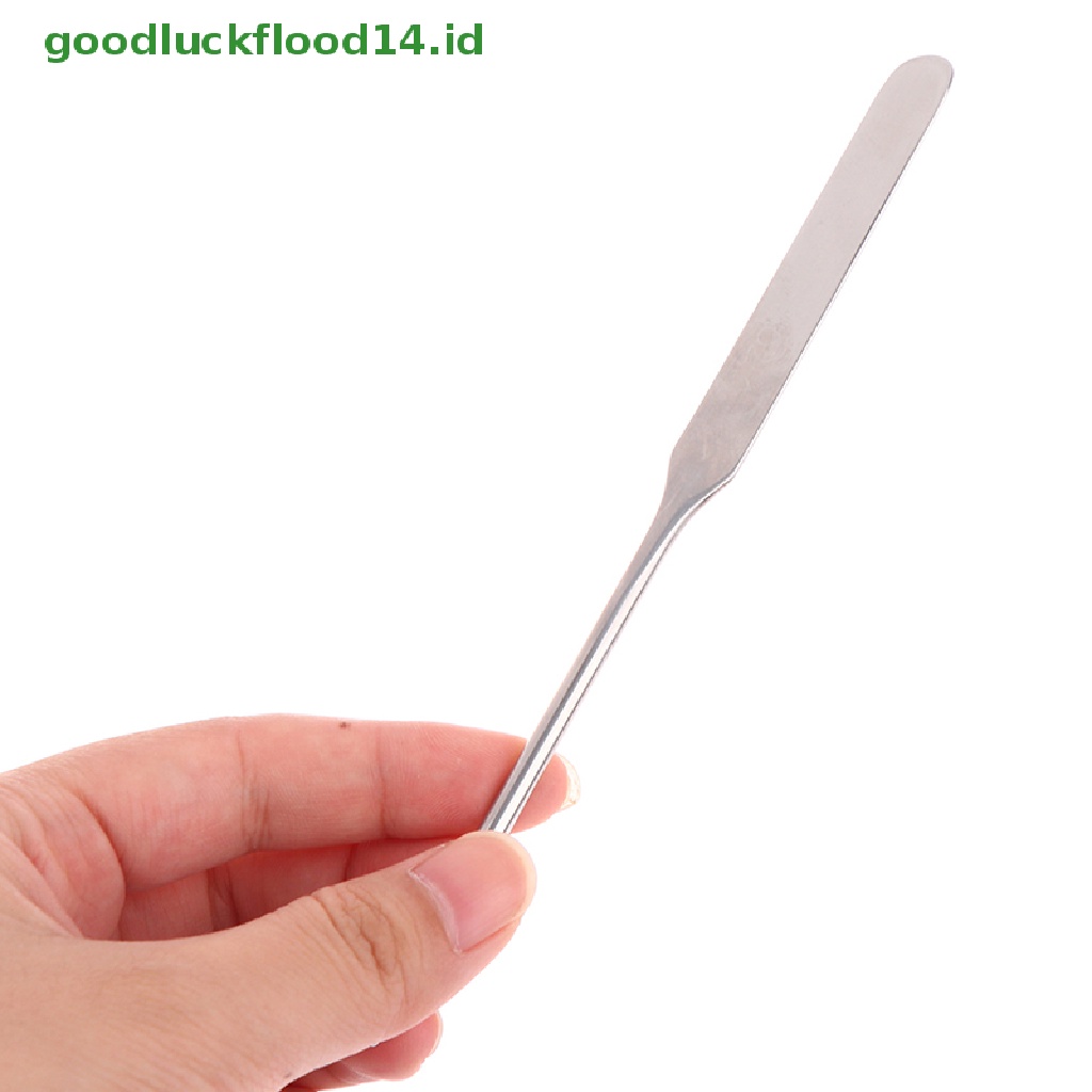 [GOOGFOUR] 1pc Foundation Cair Tongkat Warna Makeup Stainless Steel Metal Stir Stick [TOP]