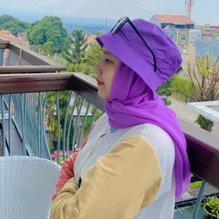 Hijab Segi Empat Bella Square Topi bucket