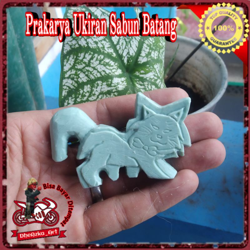 Kerajinan Ukir Sabun Batang Tugas Prakarya Bentuk Kucing