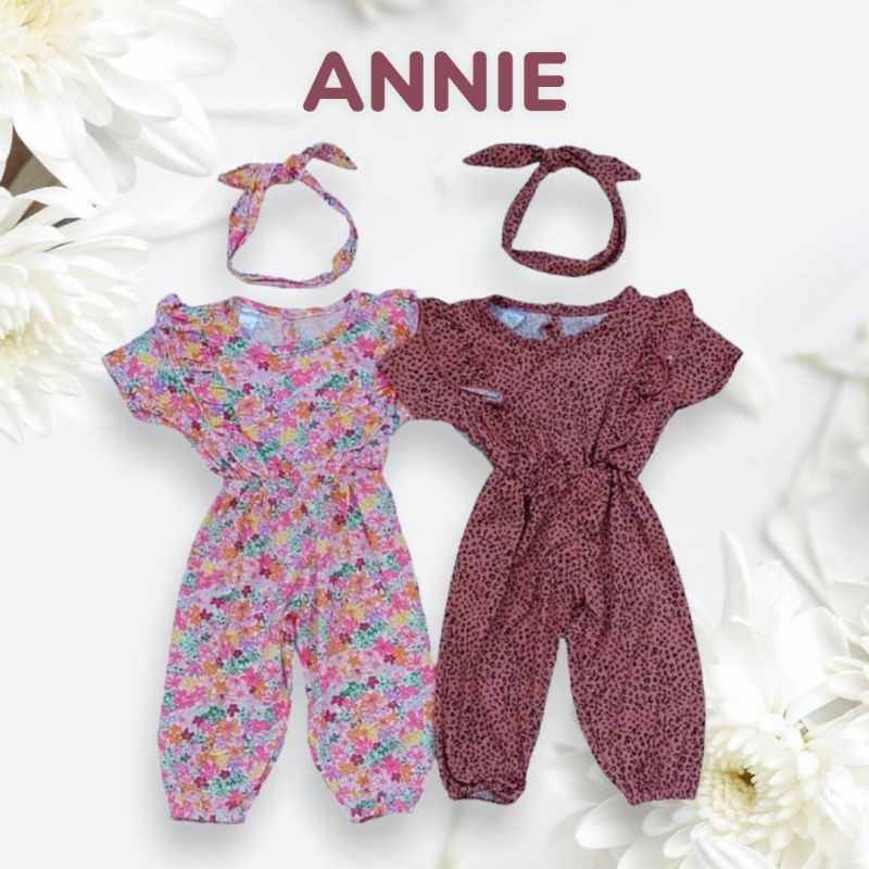 1-3thn [BEBAS PILIH MOTIF] ANNIE jumpsuit annie jumpsuit bayi jumpsuit anak dress bayi