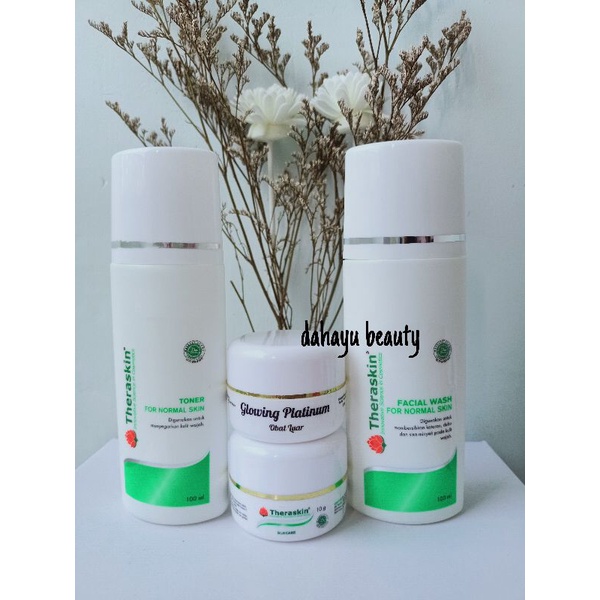 THERASKIN PAKET NORMAL GLOWING PLATINUM LABEL PANJANG