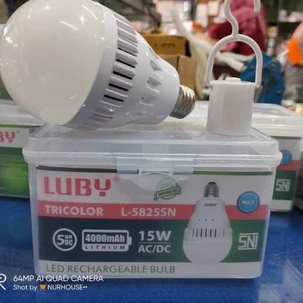 Diskon Keren lampu emergency luby 15 watt fiting 5825 lampu cas led luby 15 watt
