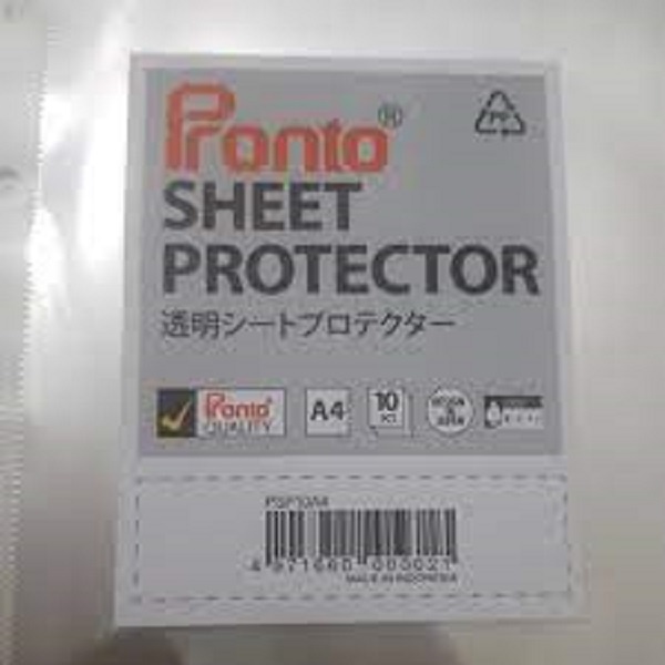 

Sheet Protector Pronto 10 Sheets for A4 PSP10A4