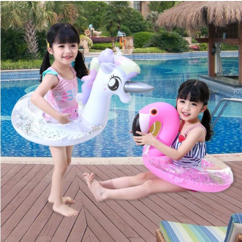 Pelampung Pelampung Renang Anak 2 - 5 Tahun Sequins Glitter / Ban Renang Tiup