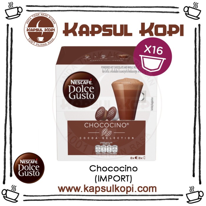 

Chococino Kapsul Kopi Impor Nescafe Dolce Gusto Ndg Coffee Capsule