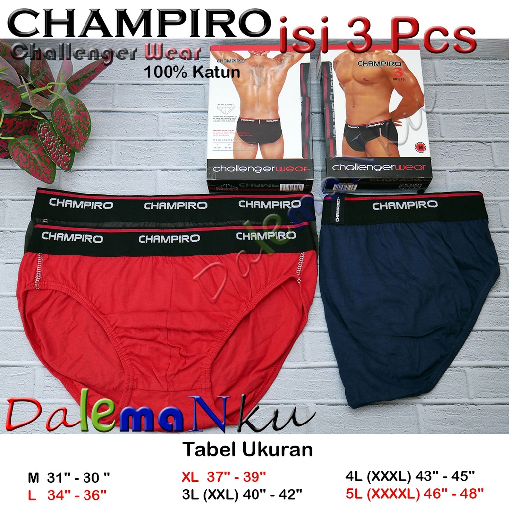 Celana Dalam Pria Champiro Challenger Wear C0363 Original