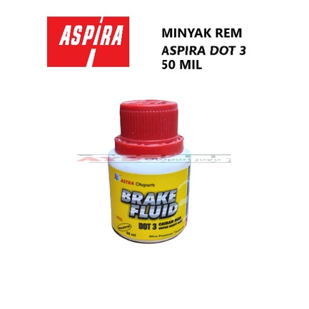 Minyak Rem Depan Beat Vario Scoopy Spacy Supra X 125 Revo Blade Cbr Merk Aspira Dot 3 isi 50ml