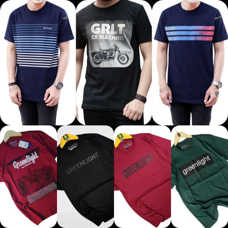 100RB DAPAT 7 pcs Kaos lengan pendek motif dan polos