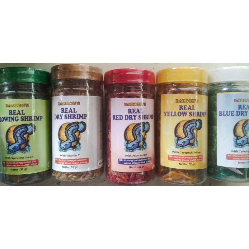 Udang Kering pakan Ikan Channa & Predator