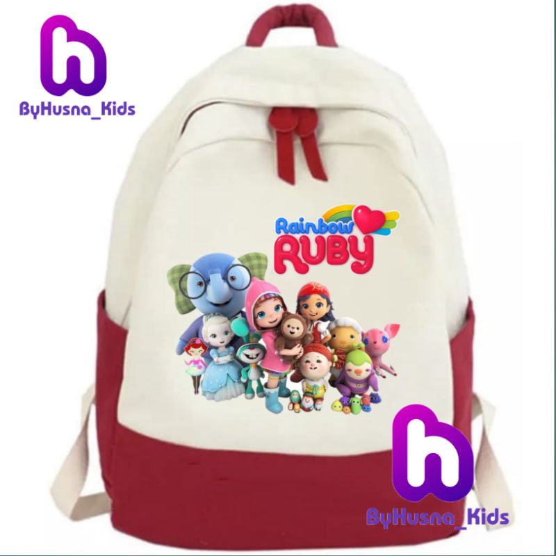 RAINBOW RUBY TAS RANSEL ANAK PEREMPUAN ANAK UNISEX CUSTOM
