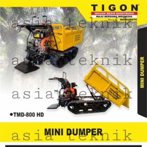 ALAT ANGKUT SAWIT / MINI DUMPER CRAWLER TIGON TMD 800HD TMD800 HD