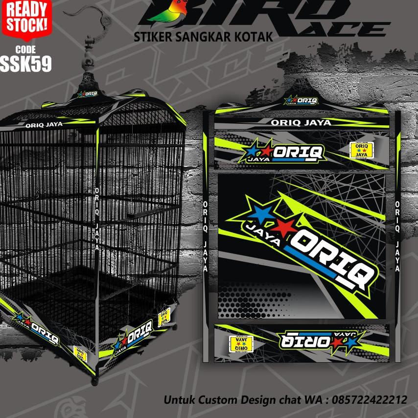 "ST.11De22g" Stiker Decal SANGKAR KOTAK KK No. 1 KK No 2 KK No 3 Sangkar EBOD JAYA Sangkar ORIQ JAYA