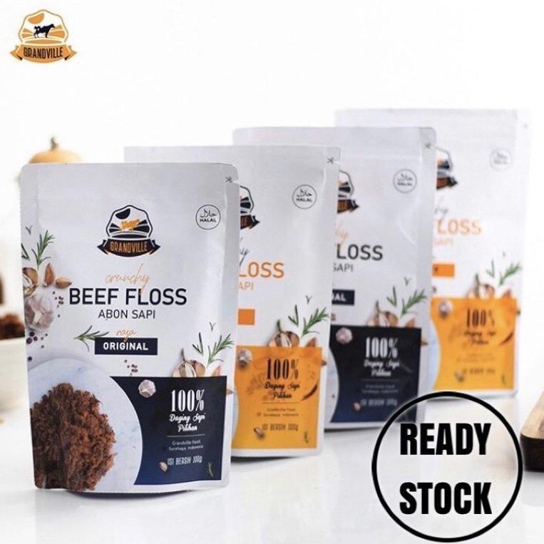 

[KODE NF7MG] Grandville Abon Sapi Ayam original spicy 100g Beef Chicken Crunchy - MPASI
