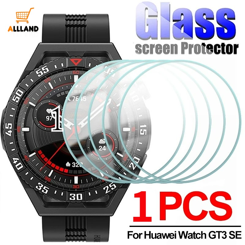 1pcs Pelindung Layar Untuk Huawei Watch GT3 SE/ Tempered Glass Film Transparan Anti Gores/Pelindung Jam Tangan Full Coverage