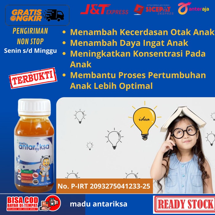 Vitamin Menambah Daya Ingat Otak Anak / Madu Antariksa Original