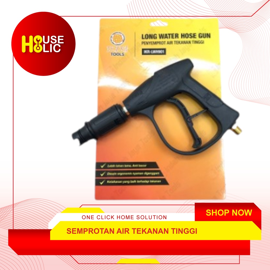 Pistol Alat Semprot Air Tekanan Tinggi Jet Cleaner Long Water Hose Gun