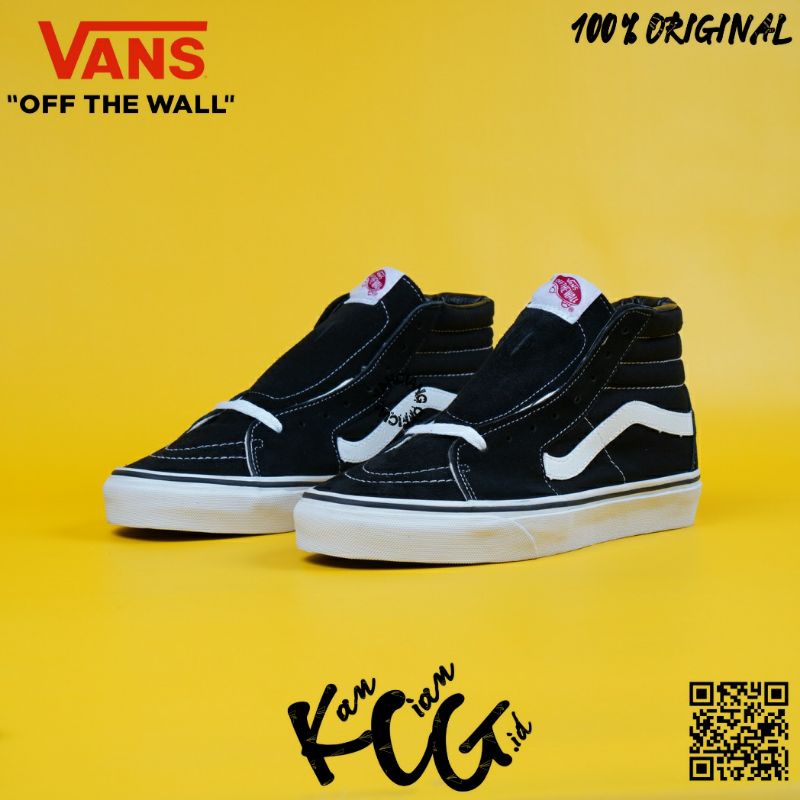 Vans Sk8 Hi Classic Black White 100% Original bnib