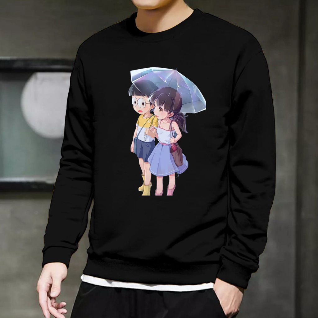 Baju Pria Nobita Sizuka Dewasa Terbaru – Kaos Cowok Lengan Panjang Distro Trendy