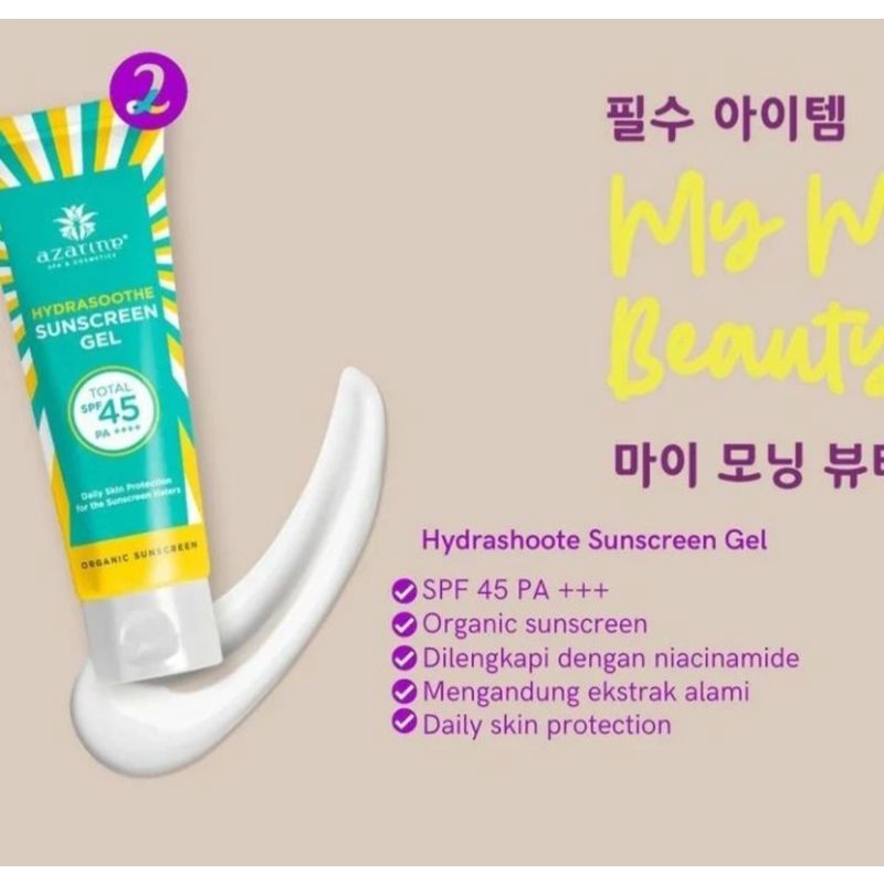 SUNSCREEN AZARINE HYDRASOTHE SPF 45+++/SUNSCREEN VIRAL MURAH ORIGINAL