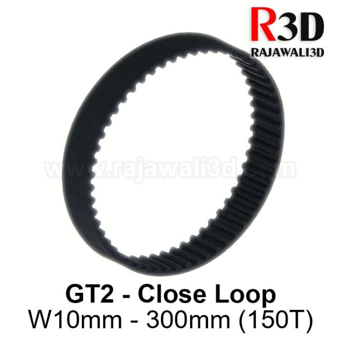 Timing Belt GT2 Lebar 10mm Close loop gigi 150T L 300mm