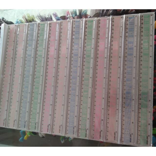 GOS -G105- 1PCS PENGGARIS PERKALIAN - PENGGARIS 30CM PERKALIAN